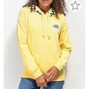 yellow checkered vans hoodie